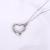 European and American cross-border new hot selling stainless steel fashion simple glossy heart heart pendant 