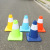 Circular parking of road pile with warning sign pasted with reflective sign cone cone 70cm plastic road cone barrier pile road cone