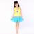 Factory direct selling swimsuit one-piece princess dress swimsuit for girls comfortable milk silk swimsuit
