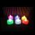 LED Electronic Candle Colorful Transparent Core Tealight