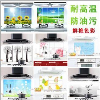 Manufacturerst creative kitchen PVC oil-proof stickers high-temperature lampblack stick tile cabinet decorative stickers