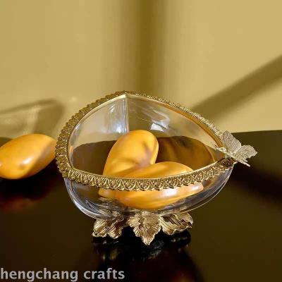 American style home decoration soft decoration luxurious living room tea table high grade fruit Basin