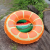 Factory direct 60-90CMPVC inflatable toys children swimming ring Orange ring inflatable water ring floating life ring