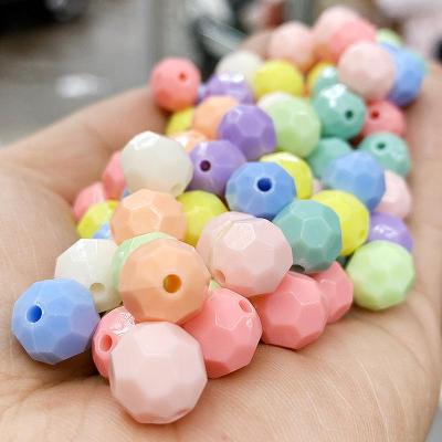 Acrylic Solid Color Horn Pearl DIY Handmade Beaded Weave Satchel Elegant Ornament Accessories Candy Scattered Beads Wholesale
