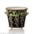 European luxury decorative flowerpot ceramics with copper flowerpot household accessories