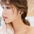 Korean version little black Swan tassel long stud silver drop 925 sterling silver stud