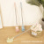 Thick Double-Sided Fur Square Head Toilet Brush No Dead Angle Bathroom Long Handle Soft Fur Wall-Mounted Household Cleaning Brush