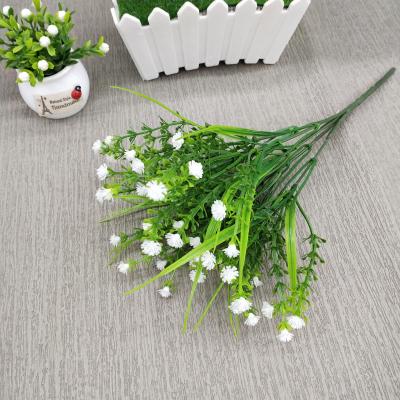 Manufacturers Direct Plastic Spring Grass Manchu Wedding Outdoor flower Groove decoration Flower Simulation Manchu Star