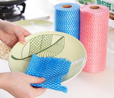 Pot Non-Woven Stripe Dish Towel Absorbent Blue Internet Hot Kitchen Tool