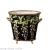 European luxury decorative flowerpot ceramics with copper flowerpot household accessories