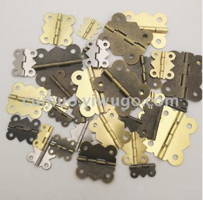 Flat Open180Lace Folding Antique Wooden Box Butterfly Hinge Packing Box Hinge Hardware Accessories