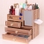 Drawer type with mirror large wooden Desktop Storage box grooming box tissue box