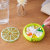 Lemon small portable pill box with seven Squares Rotating mini pill Medicine Dispensing pill box wholesale