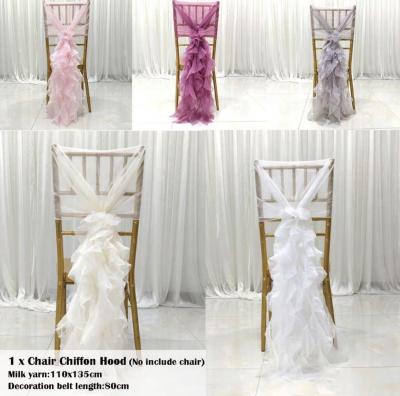 Cross Border Wedding Hotel chair cover banquet party Chair cover ribbon chair decoration