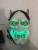 Halloween Luminous Mask Black V-Shaped Bloody Horror Led Cold Light Mask Hip Hop Skull Grimace Fluorescent Clown