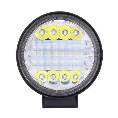 Car Led72w Thin Shell with Aperture Engineering Vehicle Work Light High Light Transmission Lampshade Round Led High Beam Spotlight