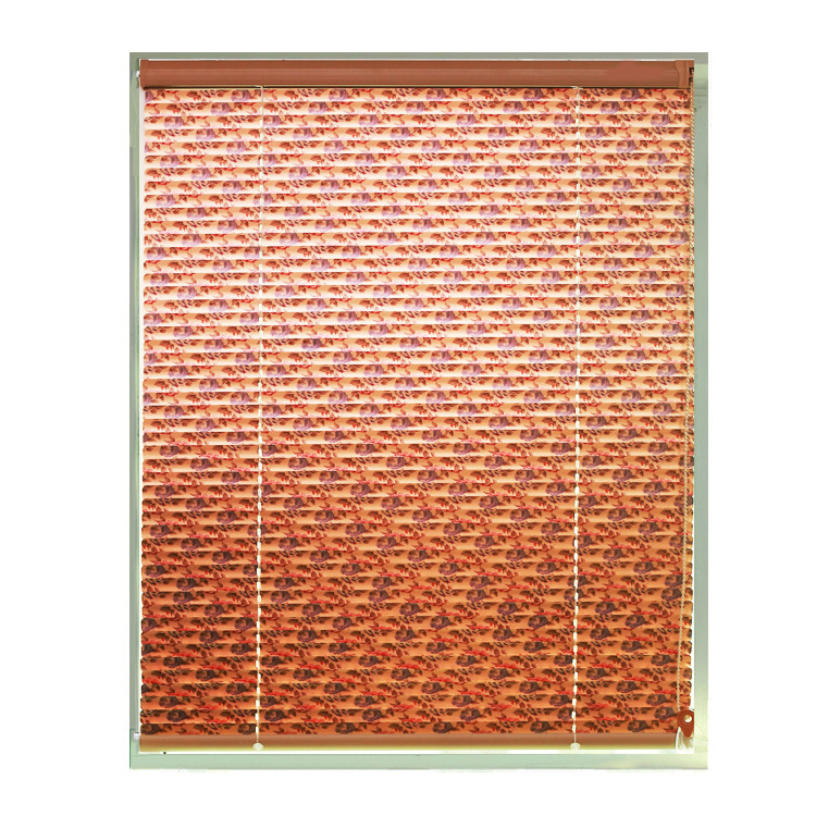窗帘厂家直销写字楼餐厅卧室印花百叶帘遮阳防晒手动