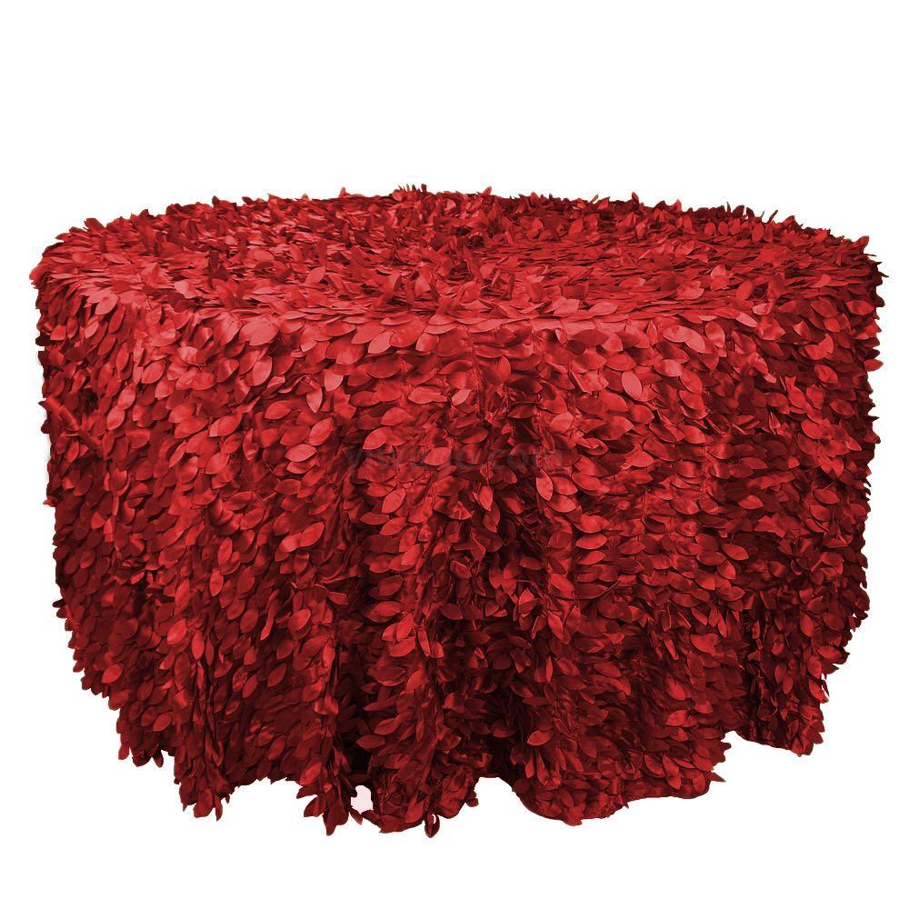 酒店婚庆婚礼桌布台布派对庆典大圆桌桌布树叶花桌布