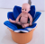 Creative Baby Bath Floral Cushion Soothing Bath Bath Mat Folding Bath Mat Plush Toy