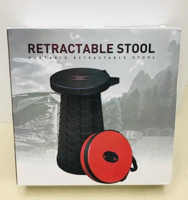 Retractable Stool Outdoor Camping Travel Queuing Fishing Train Portable Folding Stool