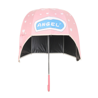 Creative Lovely Umbrella Kuaishou Sun Umbrella Headgear Hat Umbrella UV Protection Children's Umbrella Generation Hair