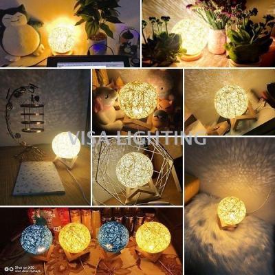 Rechargeable LED cane touch small night light creative bedroom bedside lamp remote control colorful USB wood desk lamp