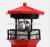 Cross-border solar resin rotating lighthouse LED lights outdoor solar induction lights garden courtyard decoration