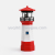 Cross-border solar resin rotating lighthouse LED lights outdoor solar induction lights garden courtyard decoration