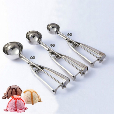 Factory Direct Sales High Quality Stainless Steel Ice Cream Spoon Ice-Cream Spoon Ice Cream Spoon Fruit Scoop Wholesale