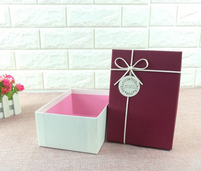 New Matt Pattern Leather Rope Underwear Box Scarf Box Wedding Candies Box European Style Birthday Gift Box