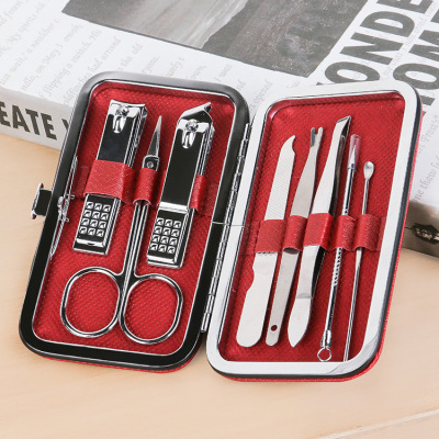 Nail Clippers Set Nail Art Tool Suit Beauty Manicure Multifunctional Trimming Set Portable Home Stall Supply