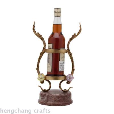Ceramic with copper marble with copper wine rack and red wine rack
