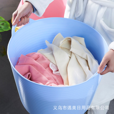 Creative Large Laundry Basket Laundry Basket Toy Storage Basket Storage Bucket wan ju kuang Baby Bath Bucket