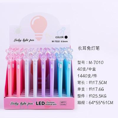 Manufacturer's direct selling Neutral pen 0.5mm black small fresh dazzling crystal Clear Dolls (1 box *32)