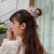 Dongdaemun Oversized Polka Dot Headband Female Online Influencer Ins Thick Ponytail Rubber Band High Elastic Transparent Mesh Hair Band