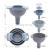 Four-in-one multifunctional filter oil pot kitchen household oil funnel