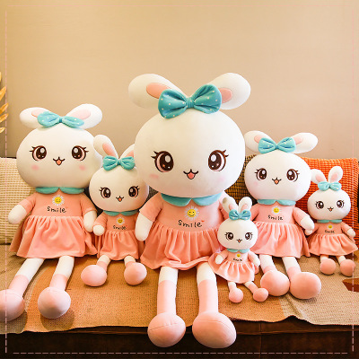 Cute Bunny Doll Rabbit Plush Toy Ragdoll Doll Bed Pillow Female Birthday Present