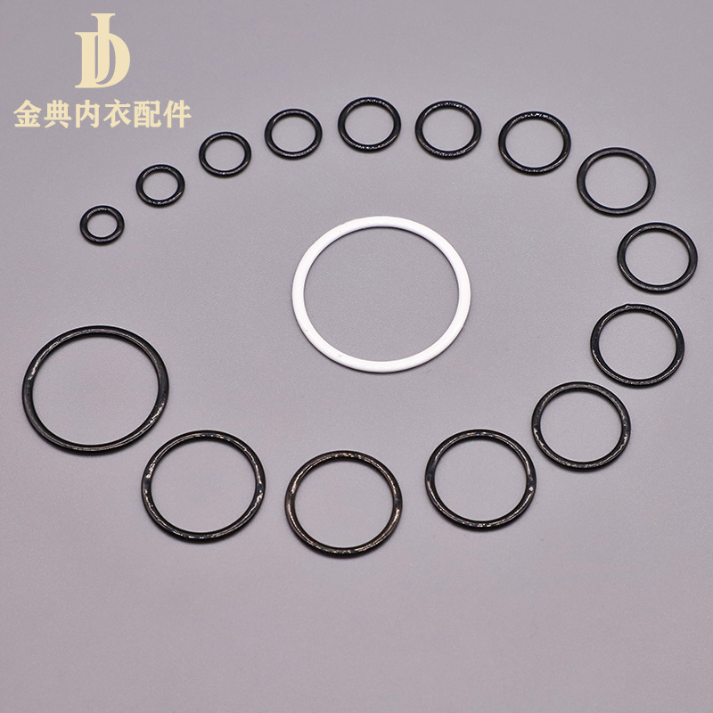 爆款089扣尼龙铁包胶扣文胸肩带内衣调节扣金典内衣配件现货供应