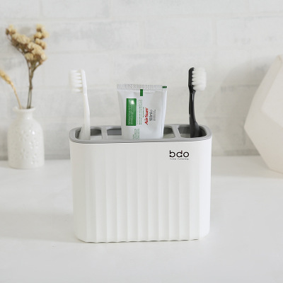 Hot style simple household toothbrush holder, bathroom toothbrush holder and toothpaste storage holder for lovers toothbrush holder