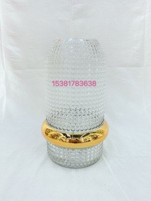 European-Style Creative Transparent Glass Vase Outer Diamond