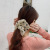 Dongdaemun Oversized Polka Dot Headband Female Online Influencer Ins Thick Ponytail Rubber Band High Elastic Transparent Mesh Hair Band