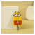 10. Schoolstudent minions Stickup Hook Creative Cartoon Strong Perforation -free bathroom soft glue hook