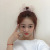 Korean girl simple temperament Small pure and fresh grid band band bow band sweet organza Hair Ornament ring