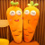 New Creative Extremely Soft down Cotton Plush Toy Expression Carrot Doll Lazy Long Sleeping Pillow Wholesale