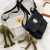 Japanese Style Fresh Artistic Soft Girl Cute Daisy Canvas Student Bag Simple Fashion All-Match Shoulder Messenger Bag