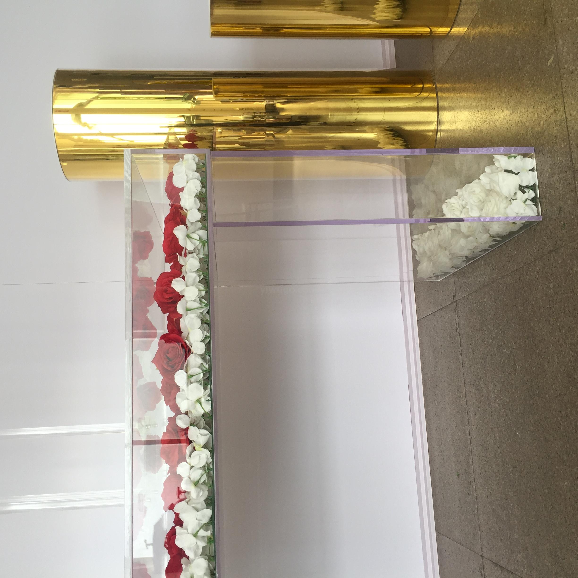 酒店婚庆用品亚克力婚礼桌亚克力婚礼签到桌