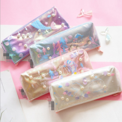 Hanchuang Hai's daughter student stationery pencil bag PVC transparent Large Capacity Inspencil bag