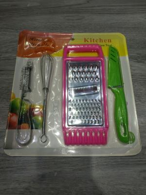 Creative Kitchen Gadget Paring knife Egg Beater Fruit Knife Utility Multifunctional Grater Kit