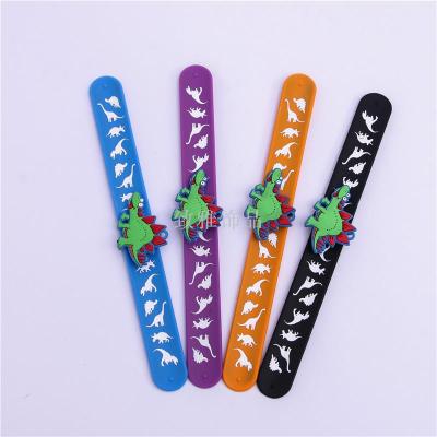The Children 's toys environmentally friendly silicone bracelet dinosaur pat - a - circle birthday party gifts