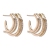 Web celebrity New Fashion ring Earrings with miniature Zircon anti-allergy